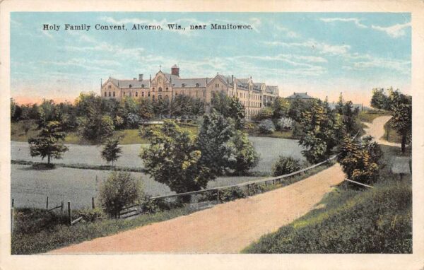 Alverno Wisconsin Holy Family Convent Vintage Postcard AA97127