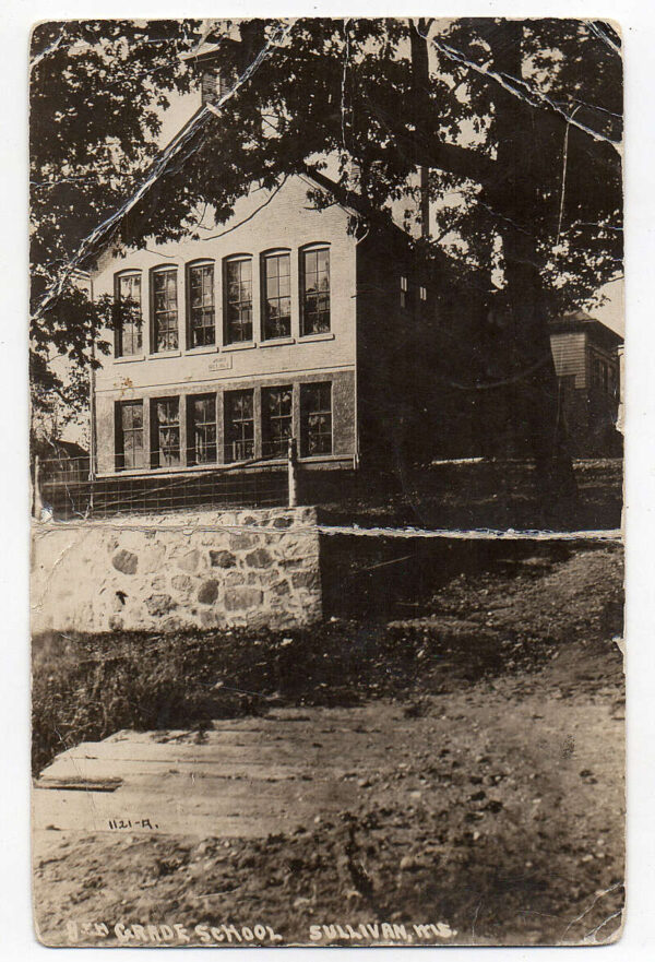 Sullivan Wisconsin Grade School Real Photo Vintage Postcard AA97179