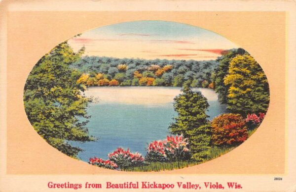 Viola Wisconsin Kickapoo Valley Greetings Vintage Postcard AA97193