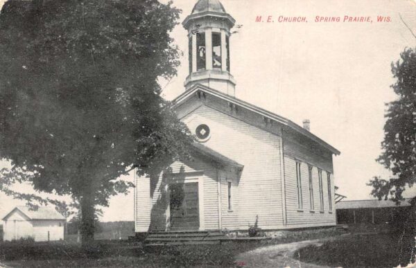 Spring Pairiie Wisconsin Methodist Episcopal Church Vintage Postcard AA97250