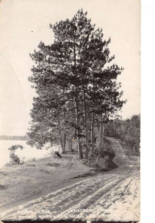 Tamarack Minnesota Round Lake Scenic View Real Photo Postcard AA97258