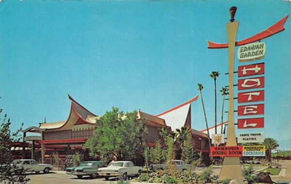 Palm Desert California Erawan Garden Hotel Vintage Postcard AA97332