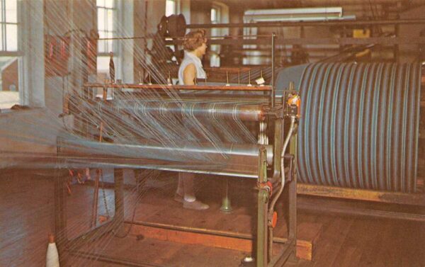 Amana Iowa Woolen Mill Weaving Yarn Vintage Postcard AA97717