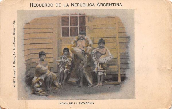 Argentina Patagonia Native American Indians Vintage Postcard AA97731