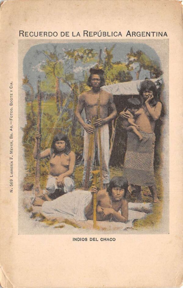 Argentina Chaco Native American Indians Vintage Postcard AA97732