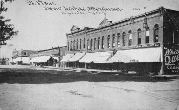 Deer Lodge Montana Street Scene Business District Vintage Postcard AA97741