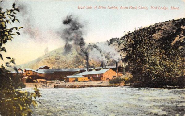 Red Lodge Montana Rock Creek East Side of Mine Vintage Postcard AA97743