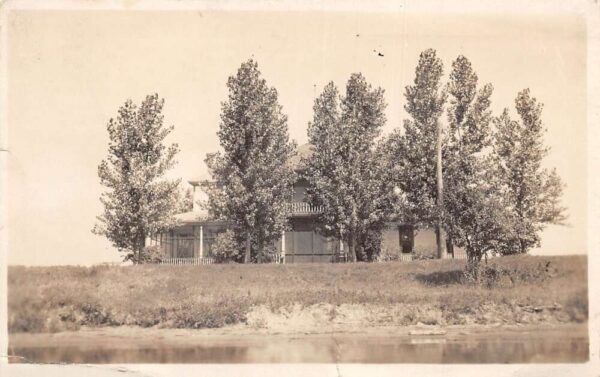 New Auburn Wisconsin Waterfront Residence Real Photo Vintage Postcard AA97770