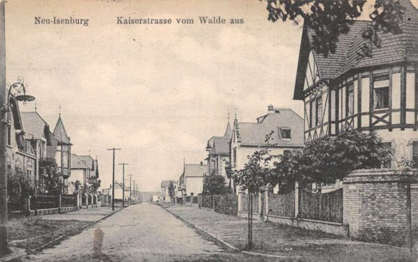 Neu Isenburg Germany Residential Street Scene Vintage Postcard AA97824