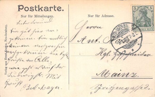 Neu Isenburg Germany Residential Street Scene Vintage Postcard AA97824 - Image 2