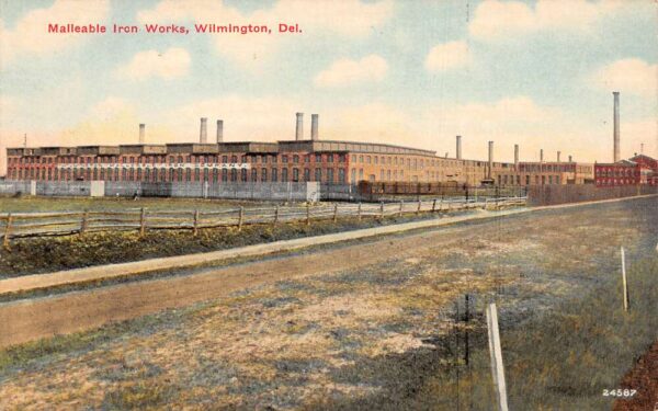 Wilmington Delaware Malleable Iron Works Vintage Postcard AA97856