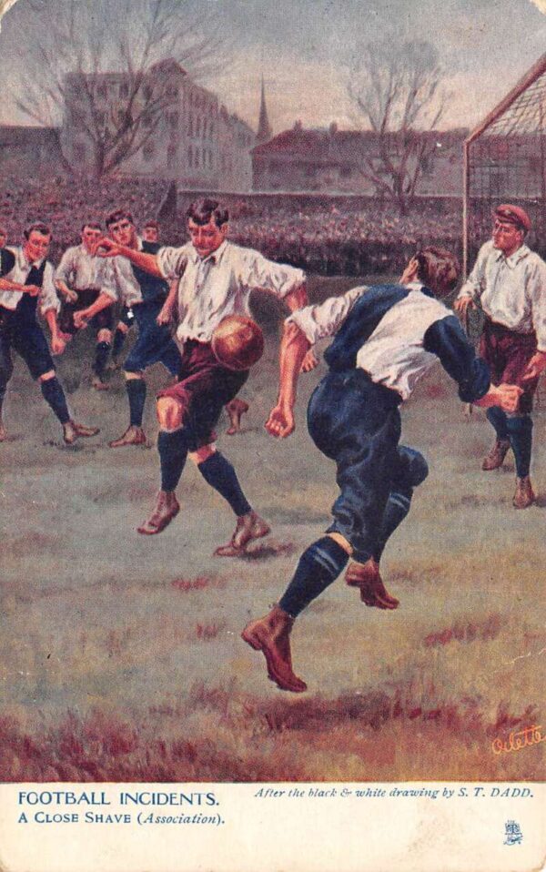 Football Incidents "A Close Shave" Rugby Sports Tuck Postcard AA97859