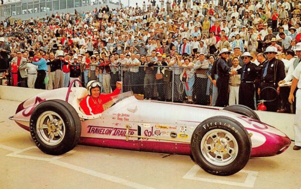 Indianapolis Indiana Motor Speedway Indy 500 Jim Hurtibise Race Car PC AA97882