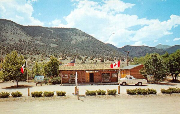 Coleville California Three Flags Trading Post Vintage Postcard AA98028