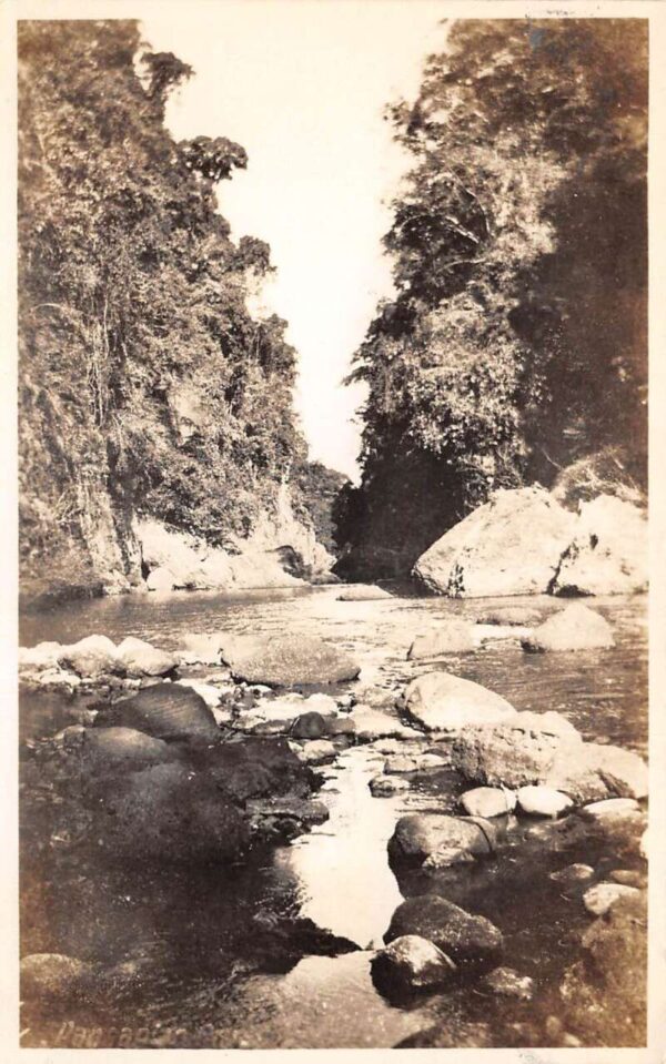 Pagsanjan Gorge Philippines Landscape Scenic View Real Photo Postcard AA98040