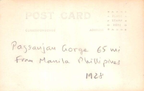 Pagsanjan Gorge Philippines Landscape Scenic View Real Photo Postcard AA98040 - Image 2