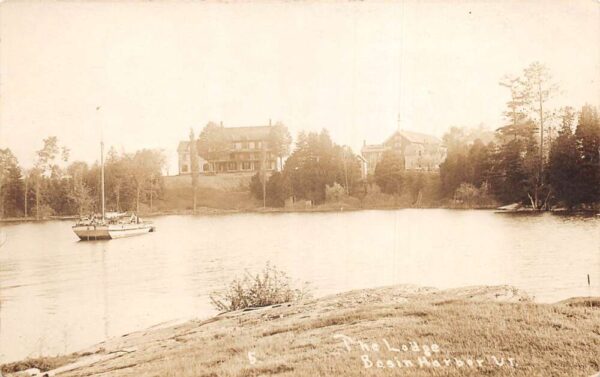 Basin Harbor Vermont The Lodge Scenic View Real Photo Postcard AA98042