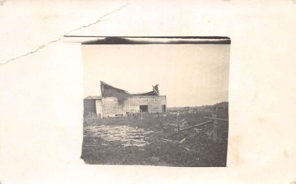 Madge Wisconsin Tornado Disaster? Home Ruins Real Photo Postcard AA98046