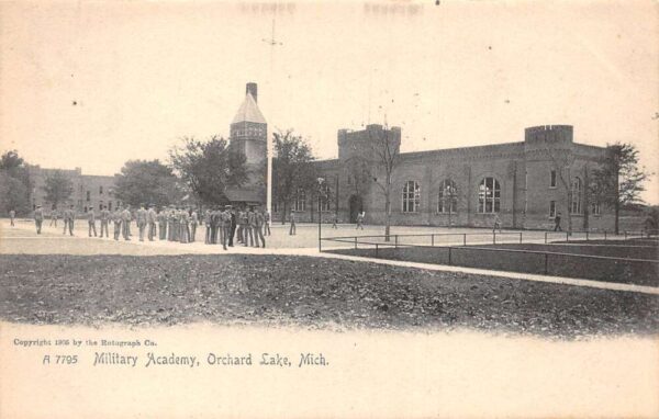 Orchard Lake Michigan Military Academy Field Vintage Postcard AA98048