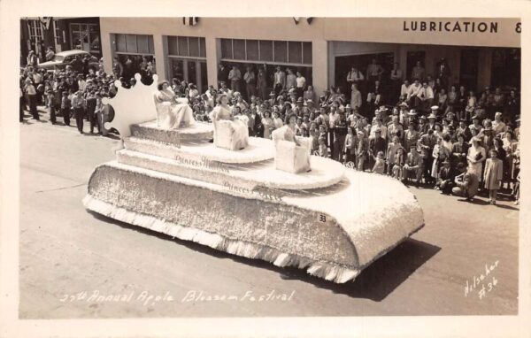 27th Annual Apple Blossom Festival Princess Parade Float Real Photo PC AA98059