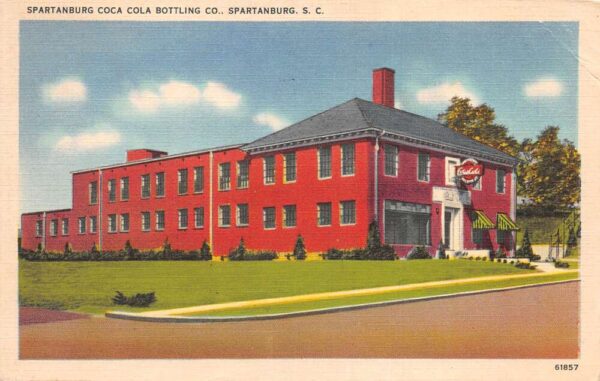 Spartanburg South Carolina Coca Cola Bottling Plant Coke Postcard AA98065