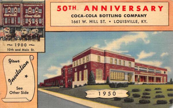 Louisville Kentucky Coca Cola Bottling Plant Coke 50th Anniversary PC AA98068