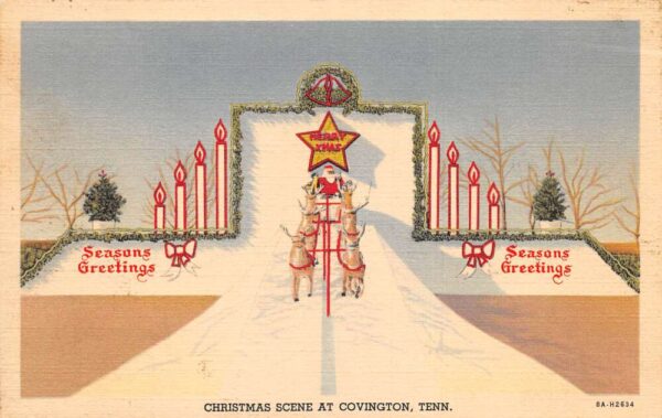 Covington Tennessee Christmas Display at Coca Cola Bottling Plant PC AA98069