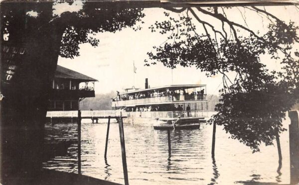 Kent Ohio River Boat Real Photo Vintage Postcard AA98080