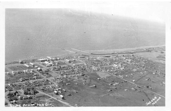 Nome Alaska Aerial View Real Photo Vintage Postcard AA98118