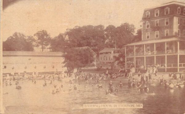 Betterton Maryland Bathing Beach Swimming Vintage Postcard AA98126