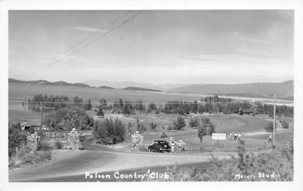 Polson Montana Country Club Golf Course Real Photo Postcard AA98134