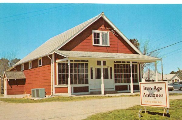 Ocean View Delaware Iron Age Antiques Vintage Postcard AA98154