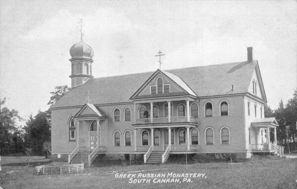 South Canaan Pennsylvania Greek Russian Monastery Vintage Postcard AA98157