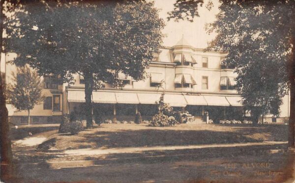 East Orange New Jersey The Alvord Real Photo Vintage Postcard AA98341