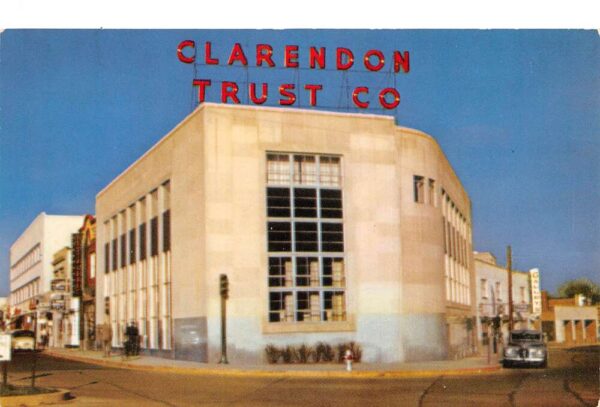 Arlington Virginia Clarendon Trust Co Vintage Postcard AA98372