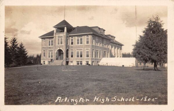 Arlington Virginia High School Real Photo Vintage Postcard AA98383