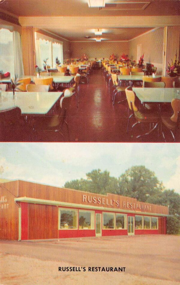 Griffin Georgia Russell's Restaurant, Multi-View Chrome, Vintage Postcard U22365