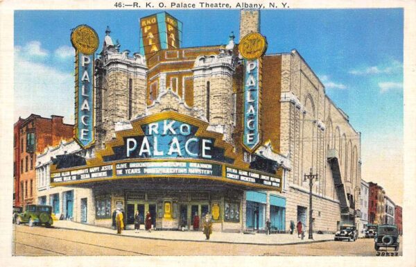 Albany New York R.K.O. Palace Theatre, White Border, Vintage Postcard U22397