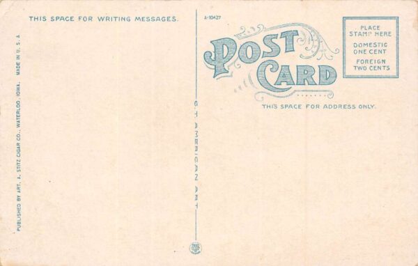 Waterloo Iowa Iowa Dairy Separator Co., White Border, Vintage Postcard U22416 - Image 2