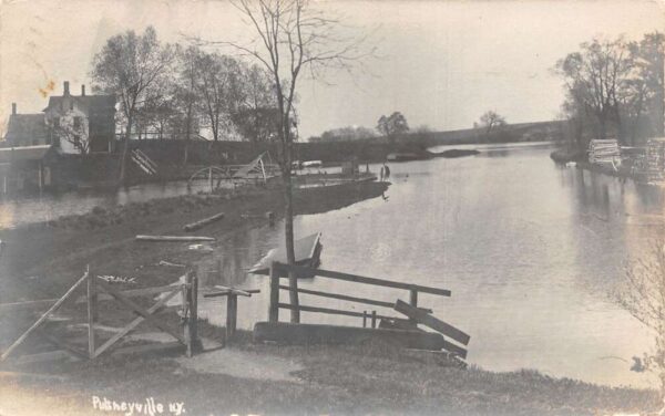 Pultneyville New York Scenic View towards Water Real Photo Postcard AA98506