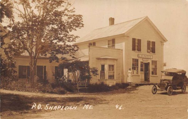 Shapleigh Maine Post Office Real Photo Vintage Postcard AA98508