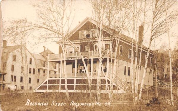 Rockwood Maine Rockwood Store Real Photo Vintage Postcard AA98540