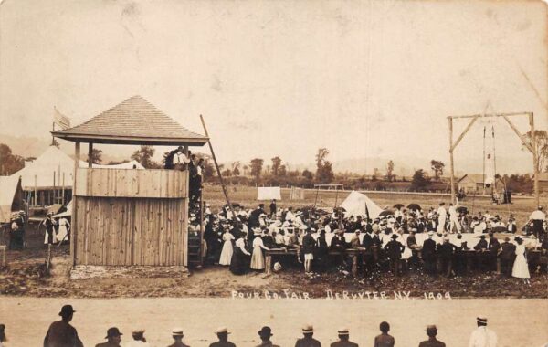 DeRuyter New York County Fair Real Photo Vintage Postcard AA98546