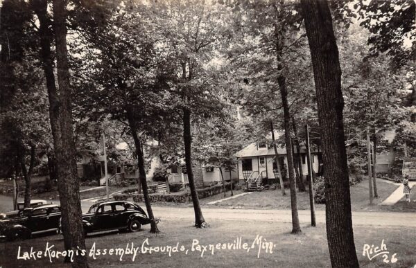 Paynesville Minnesota Lake Koronis Assembly Grounds, Vintage RPPC U21399