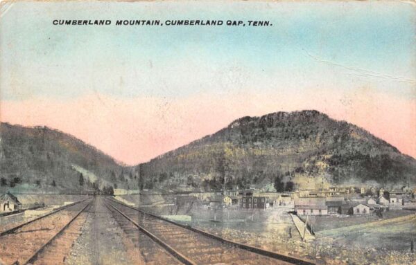 Cumberland Gap Tennessee Cumberland Mountain, Color Lithograph, Postcard U21452