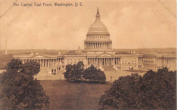 Washington DC The Capitol East Front Vintage Postcard AA92999