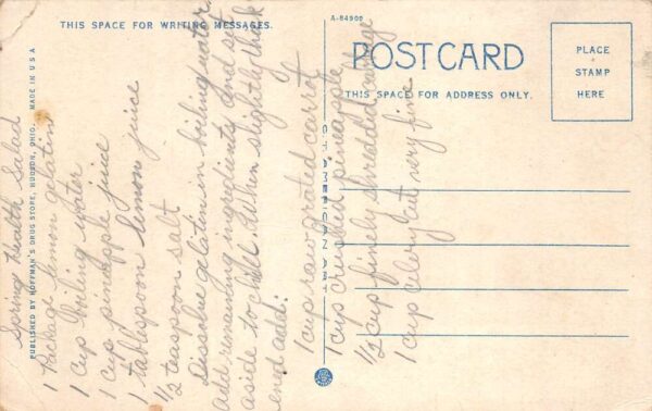 Hudson Ohio National Bank Vintage Postcard AA98683 - Image 2