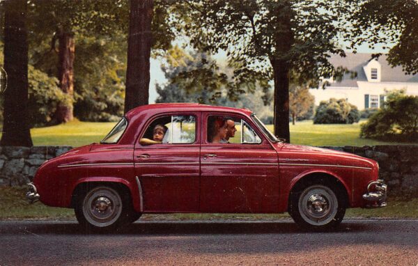 Renault Dauphine Automobile, Chrome, Vintage Postcard U22681