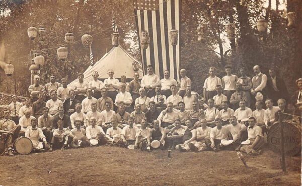 Perryville Maryland Lancaster Camping Event Real Photo Vintage Postcard AA98818