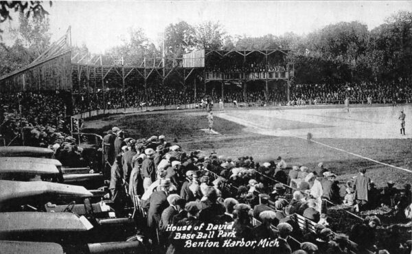 Benton Harbor Michigan House of David Baseball Park Stadium Sports PC AA98824